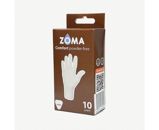Перчатки латексные Zoma Comfort L 10шт.