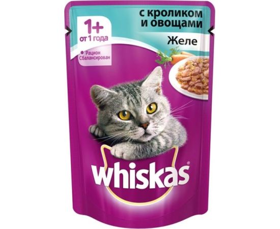 Cat food jelly rabbit/vegetables Whiskas 85 g
