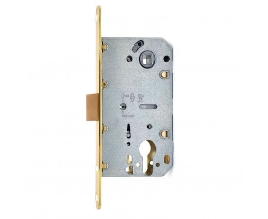 Silent mortise lock Soller 600ET-PB turnkey gold