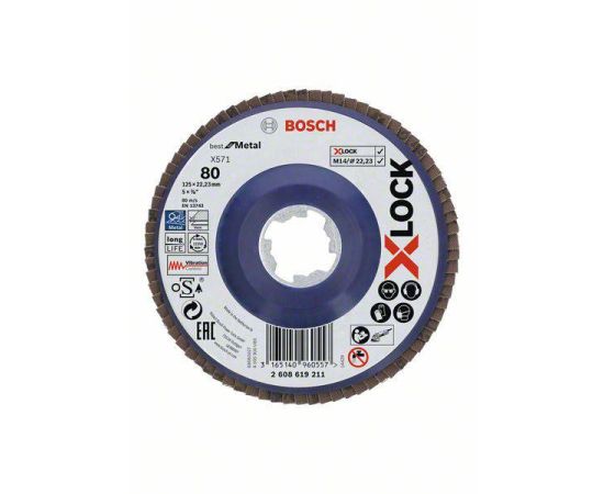 Grinding disc Bosch G80 X571 125 mm.