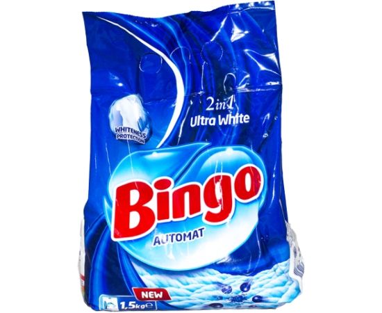 სარეცხი ფხვნილი BINGO Automat Ultra White 2 in 1 1.35 კგ