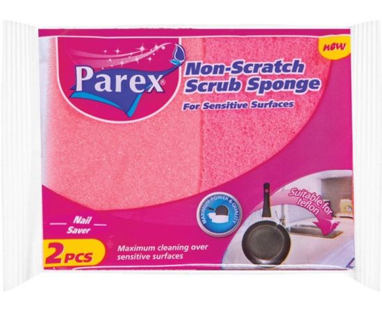 Kitchen sponges Parex NON SCRATCH NAIL SAVER 2 pc
