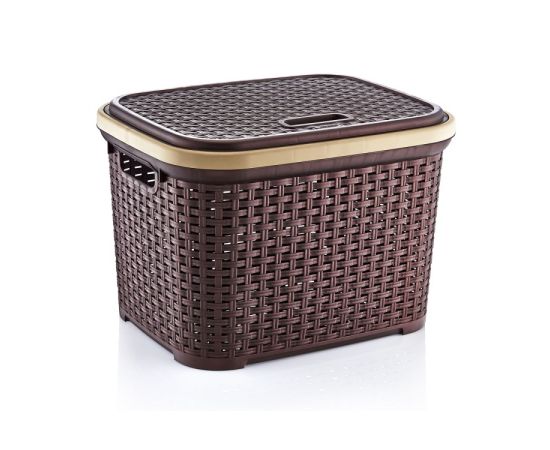 Basket with lid Irak Plastik HOME DESIGN SP-305 35 l