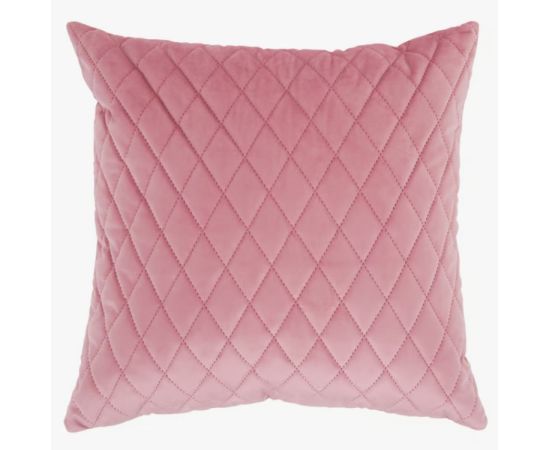 Pillowcase MY HOME 42X42cm VELVET Pink Cross