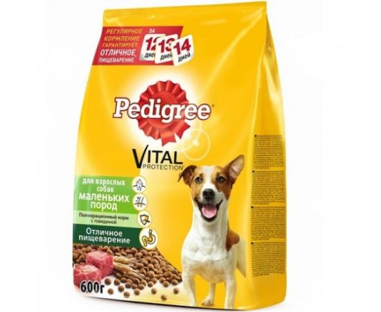 Dry fodder for adult dogs Pedigree with beef 600 g