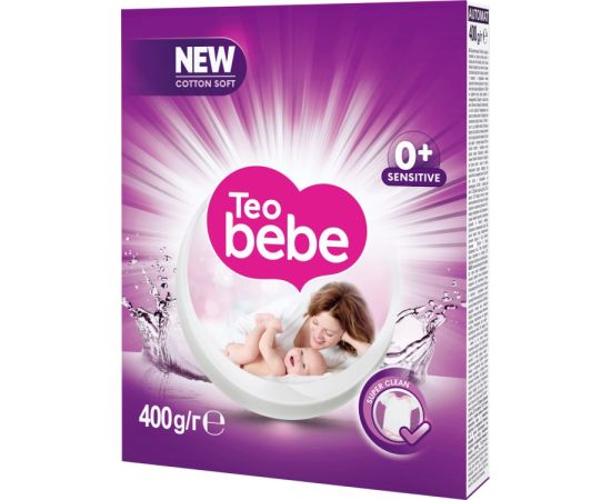 სარეცხი ფხვნილი TEO bebe ავტომატი Cotton Soft Purple 0+ 0.4 კგ