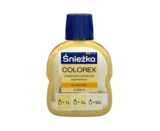 უნივერსალური პიგმენტი-კონცენტრატი Sniezka Colorex 100 მლ ყვითელი N13