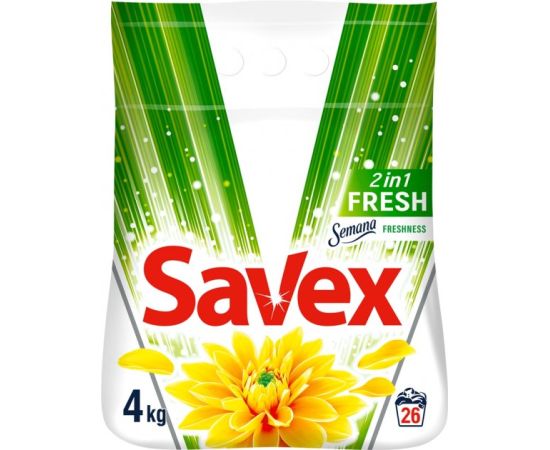Порошок стиральный Savex 2in1 Fresh автомат 4 кг