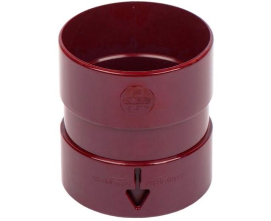 Downpipe connector Giza 85 mm red (10.120.14.004)