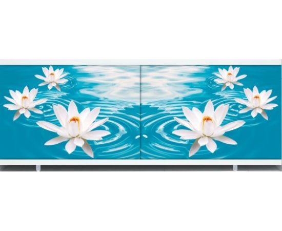 Bath screen "Ultra light art" Metakam water lily 168 cm