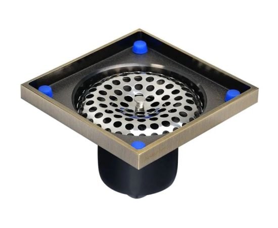 Floor drain with magnetic shutter MAGdrain FC10Q5-Q, polished 100x100 cm