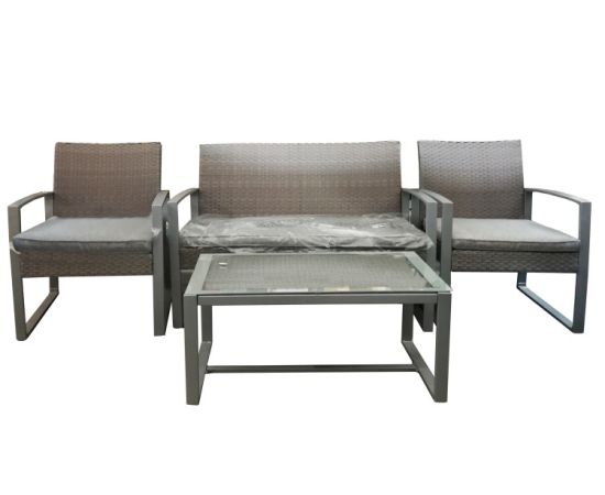 Комплект садовой мебели (Стол, два кресла, диван) 2019CMP065