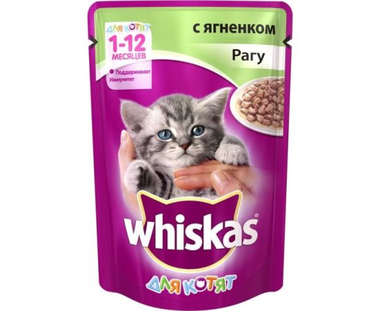 Рагу для кошек с ягненком для котят Whiskas 85 г