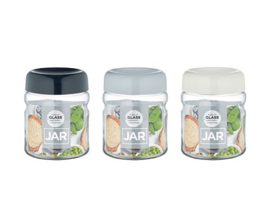 Jar with lid RENGA Mono 131166 900 ml