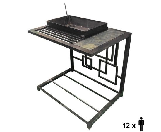 Barbecue 100x70x90 with marble side