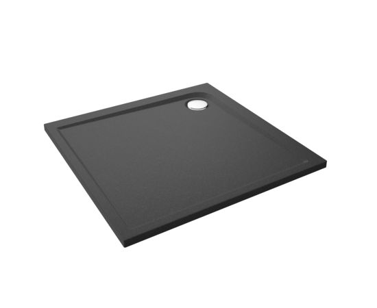 Shower tray granite Granmaster Basilico 90x90 graphite KWBX241B