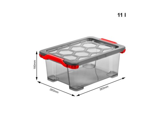 Storage box Rotho 11L EVO TOTAL anthracite