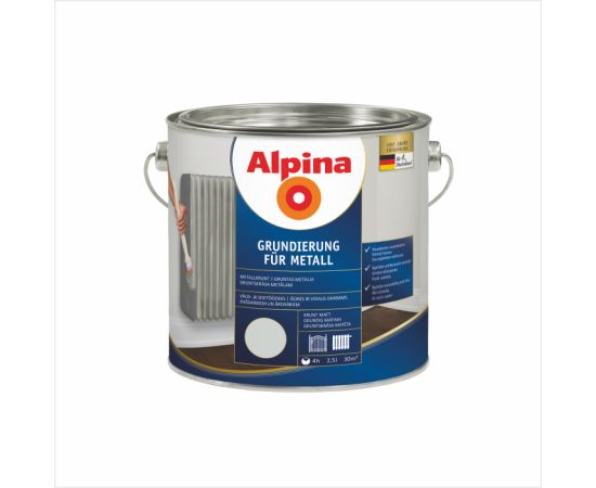 გრუნტი Alpina Grundierung fuer Metall 2.5 ლ 537279