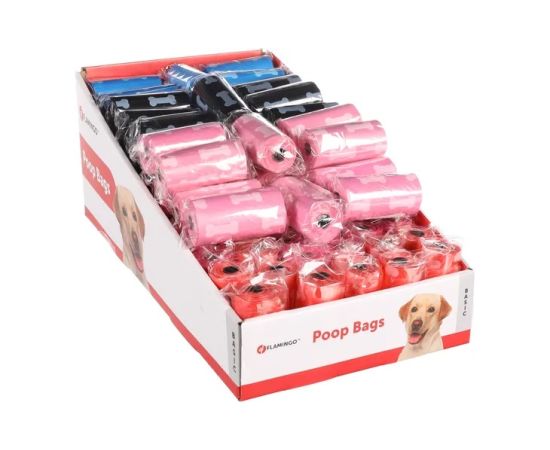 Пакеты для собачьих экскрементов Flamingo BONES-PAWS 100x15шт