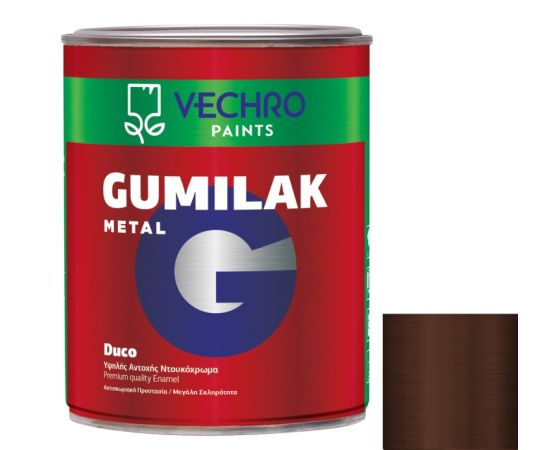 საღებავი ზეთოვანი Vechro Gumilak Metal Gloss 375 მლ melanitis