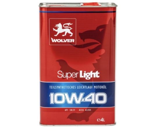 ზეთი ძრავის Wolver Super Light SAE 10W-40 4 ლ
