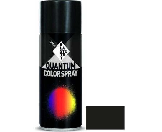 სპრეი საღებავი Elastotet Quantum color spray ral 9005 მქრქალი მუქი შავი 400 მლ