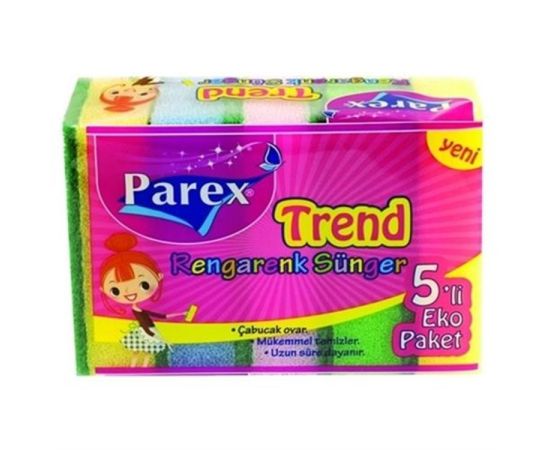Kitchen sponges Parex Trend COLORFUL 5 pc