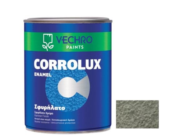 Anticorrosive enamel for metal Vechro Corrolux hammered N 80 silver semi gloss 750 ml