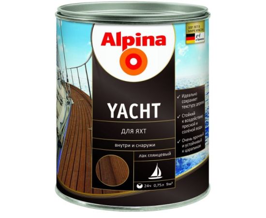 Varnish Alpina Yacht 537855 0.75 l glossy