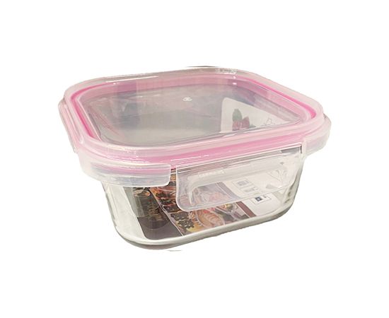 Container glass with a plastic lid zf-800 800 ml