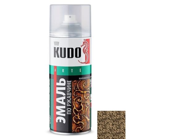 Rust enamel hammer effect Kudo KU-3009 black-bronze