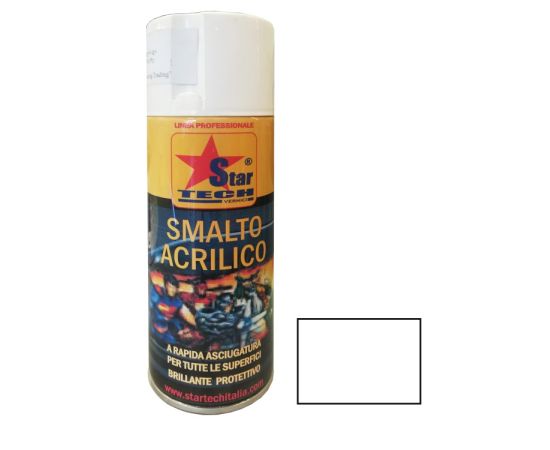 Paint spray ruby glossy white STAR TECH VERNICI RAL 9010 0.4 L