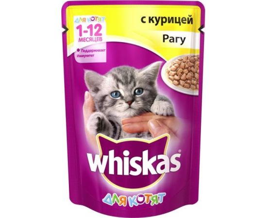 Корм для котят рагу с курицей Whiskas 85 г