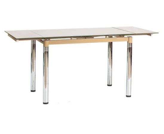 მაგიდა GD018 მუქი ჩალისფ 110(170)x74