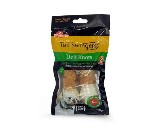 ძაღლის სასუსნავი Pet Interest Tailswingers Deli Knots White 11.5 სმ 2 ც 60 გ
