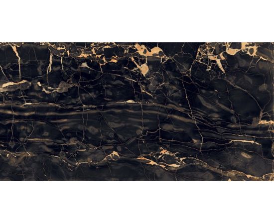 Керамогранит Italica Verona black high glossy 75x150