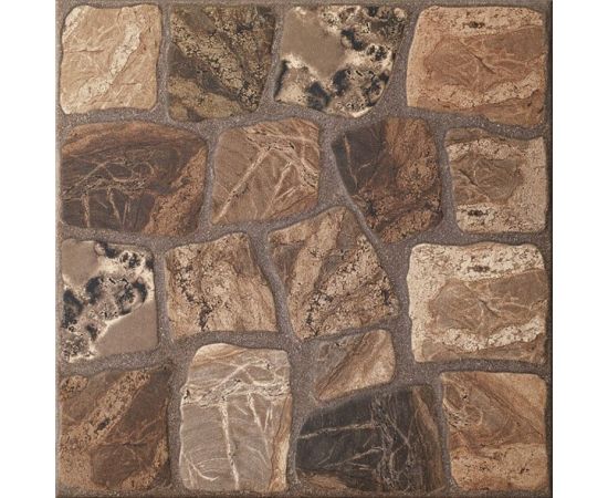 Porcelain tile Cersanit Vilio brown 32,6x32,6 cm