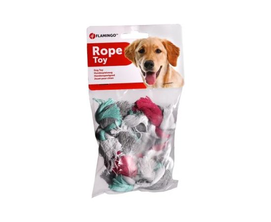 Toy rope for dog Flamingo 17cm 3pcs