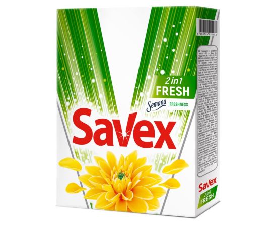 სარეცხი ფხვნილი Savex ავტომატი 2in1 Fresh 0.4 კგ