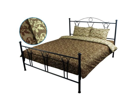 Double bedding set RUNO 655.114Г 40-0567 Beige brown