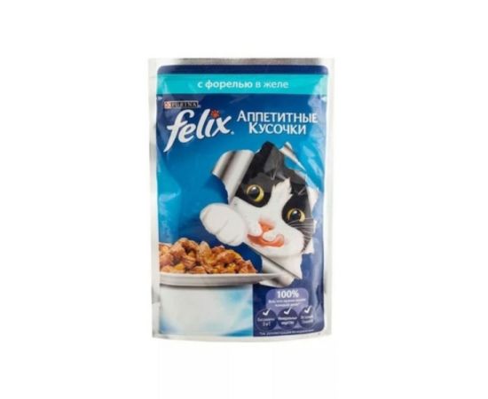 Catfood jelly trout Felix 85 g