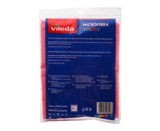 Тряпка для пола Vileda Microfibra colors 40x50 см