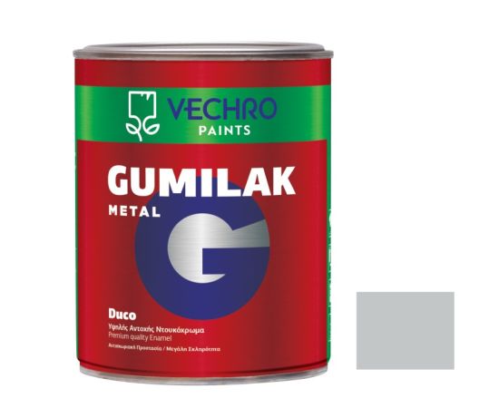 Oil paint for metal Vechro Gumilak metal No 624 silver glossy 750 ml