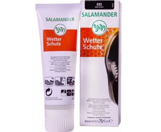 Shoe Cream Salamander Wetter Schutz 75 ml dark brown