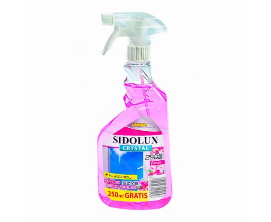 Средства для чистки стёкол Lakma SIDOLUX CRYSTAL цветочный аромат 750 мл