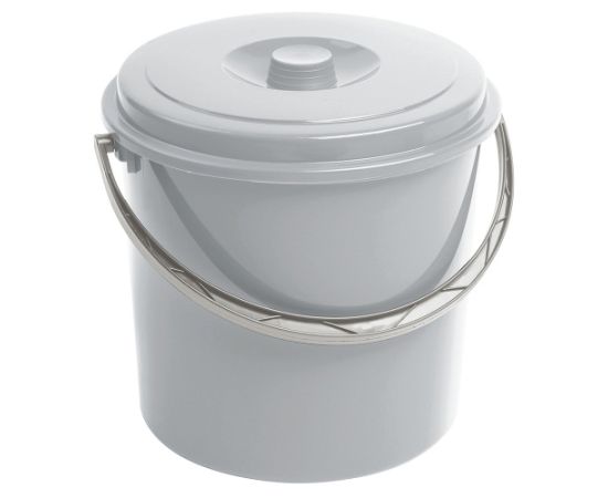 Bucket with lid Curver 10l gray