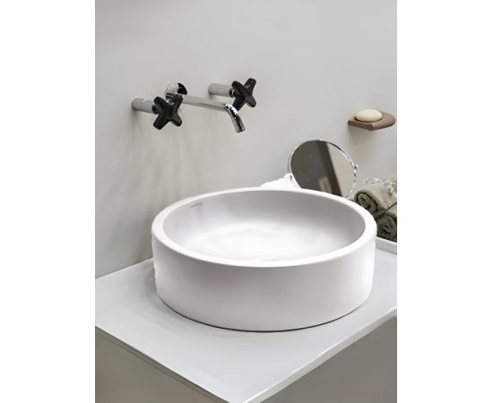 Washbasin countertop Valadares ''Malibu white'' D42 cm