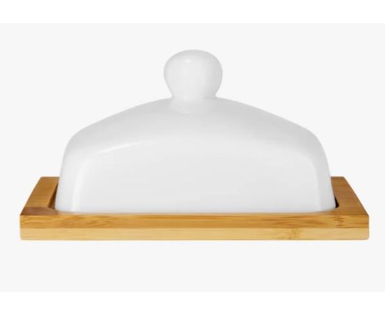 Butter dish with bamboo lid Ambition