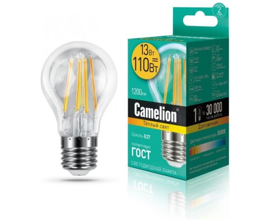 ფილამენტის LED ნათურა Camelion 13W E27