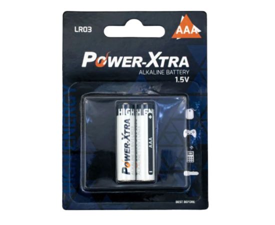 Battery Poewr-Xtra AAA 2pcs Alkaline